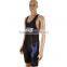 Top quality sublimated spandex custom blank black wrestling singlets