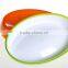 Plastic smooth surface colored oval soap dish