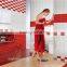 75x150 facing wall tiles, brick look red interior tile, glazed cheap indoor tile