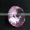 Wholesale Large Optical Glass Etched Facet Natural Pink Diamond For Decoration Gift