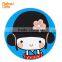 Menufacture Cute Soft Pvc Bespoke Coasters Girl Silicone Mats Pink girl Pads
