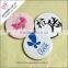 Top quality fashion promotional round metal pocket mirror