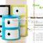 Muti-Function Plastic Storage Cabinet with Sliding Door for Living Room