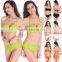 Hot Sexy Women's bikini fission pure color Swimwear Bathing Suit M L XL