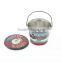 Nice-Can hot sale customized popcorn tin bucket with lid and handle mini ice bucket