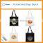 Black and white simple logo Ecological cotton canvas tote bags                        
                                                                                Supplier's Choice