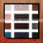 Good quality crocodile grain bright leather with suede backing