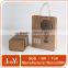 Factory direct production brown kraft paper gift bag with handles