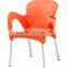 Modern New Design Stackable White Color Leisure Chair With Alloy Aluminium Legs