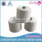52/3 optical white spun polyester yarn in plastic cone