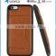 PU Leather Skin TPU Case for iPhone 6S/6 Plus with Card Slot and Stand