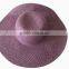 Colorful cheap straw cap and fashion mini bowler hat wide brim straw hat