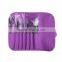 Professional 7 pcs Paintbrushes Makeup Brushes Set Tools Make-up You Toiletry Kit Wool Famous Brand Brush Set Case Free Shipping