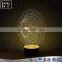 LED 7 color changing colorful table lamp festival toy gift3d led night light