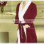 Honorable Wine Red Cardin Double Layer Robe Luxury Bathrobe