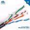 SFTP cat6 cable TIA/EIA/ISO/IEC 23awg BC/CCA conductor PET AL foil shield Tinned copper wire 4 pairs cross filler PVC jacket