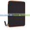 Book style tablet PU cover cases in stock Brik series-Unique design zipper case