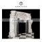 Factory Price Louis XV French Style Carved Marble Fireplace Surround