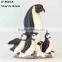Outdoor resin Penguin skiing statue toy