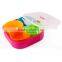100% BPA FREE Leak-proof 4 Compartment Plastic Snack Box With Lid