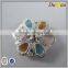 888-crystal cat eye stone flower opal rhinsestone button