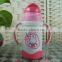 hard Plastic Stainless Steel Children vacuum cups with straw