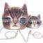custom with cute cat print cross body bag single-shoulder bag for fashion girl