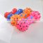 hot sale Colorful Dotted Dumbbell Shaped toy dumbbell toy dumbbell dog plastic toy dumbbell for kids