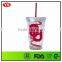 BPA Free 16 oz double wall acrylic tumbler with straw with lid