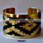 Indian Brass Metal Bangle Bracelet Weaved