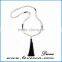 Personalized customized wholesale fashion yellow Tassel Pendant necklace