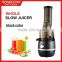 big mouth wide neck slow juicer extractor, Professional kitchen appliance, home slow juicer with CE ROHS LFGB CB approved