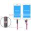 Factory direct supply!Dual-line phones with data current and voltage LED display combo phone data charging cable