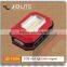 Flexible magnetic cob led work light battery operated led emergency light with rubber hook for easy carry