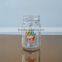 Glass mason jar with Christmas printing