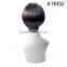 side part 10inch dark brown silk straight 100% china xuchang high quality Hot Selling high tempreture fibre Synthetic bob Wigs