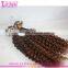 Kinky Curly Double Beads Brazilian Remy Human Hair Loop Micro Ring Hair Extensions For Blacks