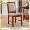 New Classic European Wooden Dining Table and Chair with Fabric