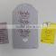 Plastic Hang Tag Plastic Label for Garment, Jewllery