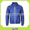 customzied plain blue nylon fashion jacket