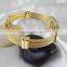 Hot selling Triplex Row Hemp Rope Design Titanium Steel Men's Bracelet