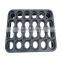 Thick plastic thermoformed tray