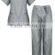 OEM Womens light grey V neck Workwear Scrub Set Medical Dentist Uniform