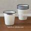 Hot selling products of Enamelware Short Tumbler Cups 10oz camping Enamel Cups Tumbler Mugs With Rolled Rim