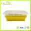 650ML Square 100% Silicone Foldable Lunch Box, Collapsible Case, Food Container