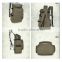 Fashion waterproof waxed canvas outdoor travel backpack, daily backpack