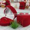 Hearts Design High End Velvet Cheap Red Ring Box Gift Boxes