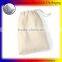 Recycling natural unbleached wholesale cotton fabric drawstring bag