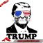 Wholesale Hotfix Vinyl Heat Transfer Ink Iron on Trump Transfer of 45th President in USA