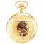 Vintage Golden Analog Pendant Mechanical Fob Chain Pocket Watch